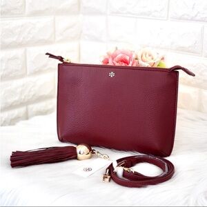 Tory Burch Tassel (no longer present) crossbody, gently used. Reposh.
